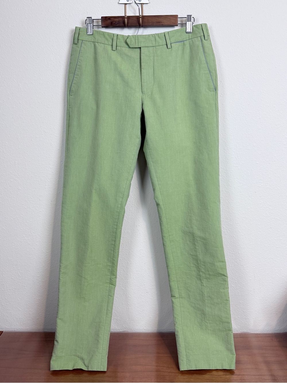Eredi Pisano Green & Blue Slim Pants 32 *spot